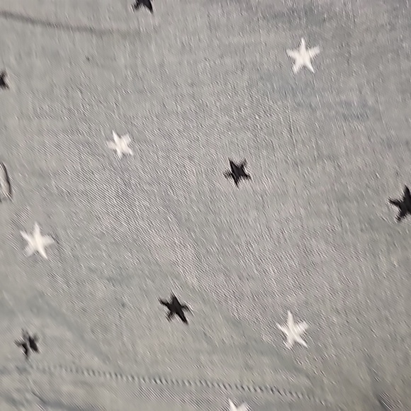 Loft (Size 4) Blue Cotton Star Embroidered "The Wash Twill" Shorts - Picture 2 of 5